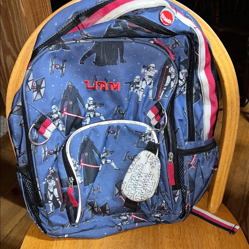 Blue Star Wars Backpack Monogrammed LIAM